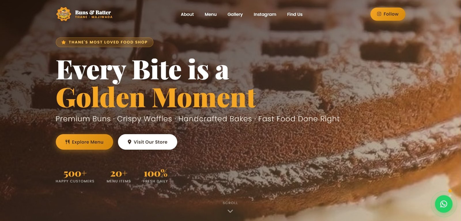 Buns and Batter — Website by Builtin